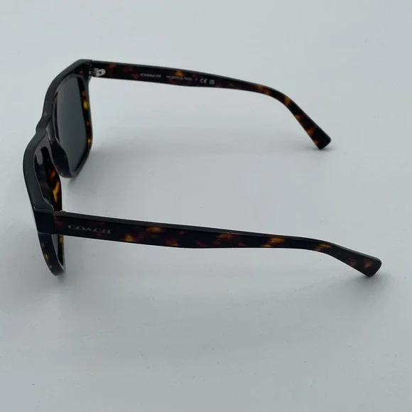 Coach Sunglasses Mens Dark Tortoise Brown Square 512087 HC8234 - Picture 2 of 8